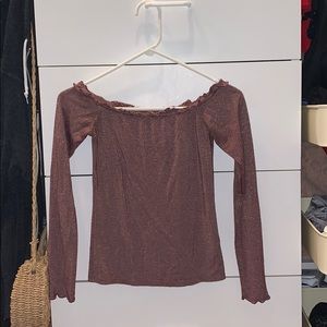 Sparkly Party Off-the-shoulder Top